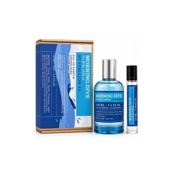 Set Emper Morning Live By Stallion 53 Unisex 3.4 Oz Edp Sp / 0.68 Oz Edp Sp