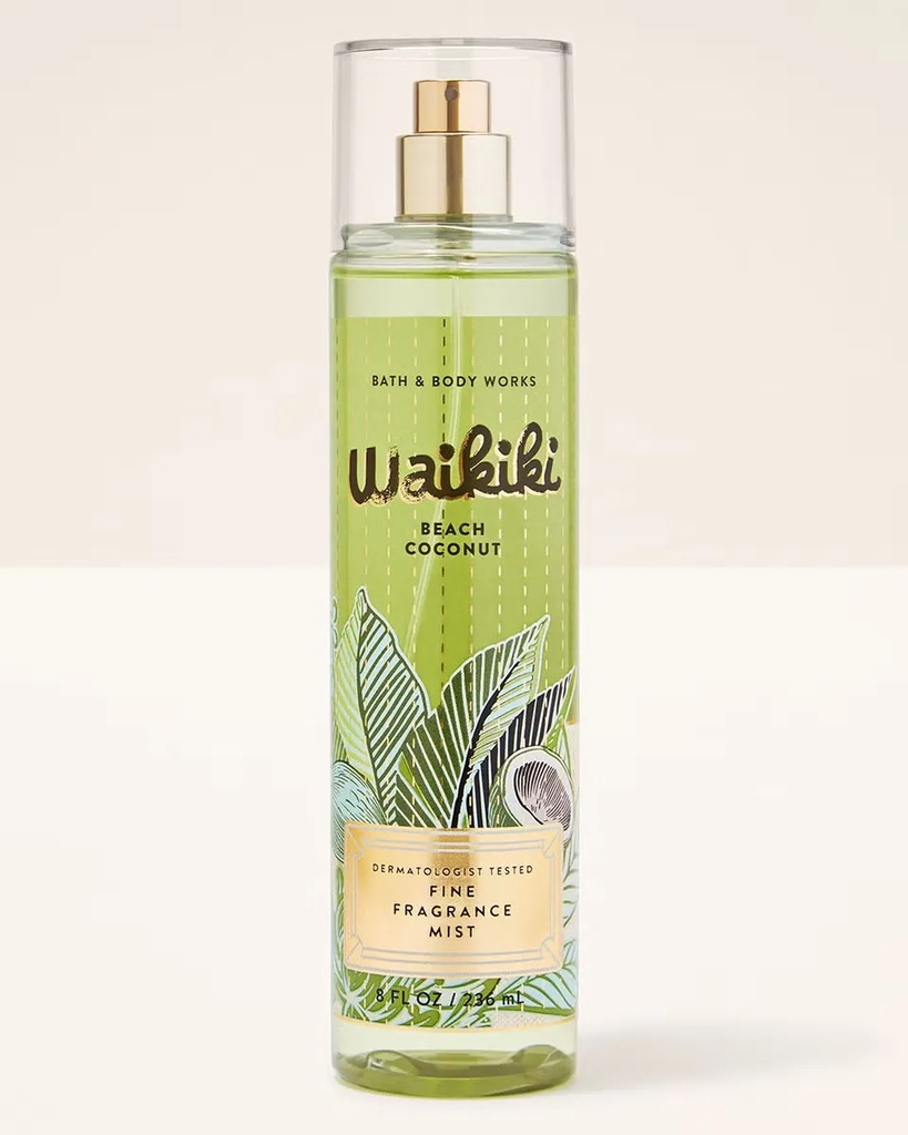 Bath & Body Works Fine Body Mist Waikiki Beach Coconut 