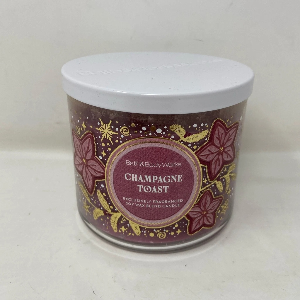 Vela Bath & Body Works Champagne Toast 3 Mechas 411 gr