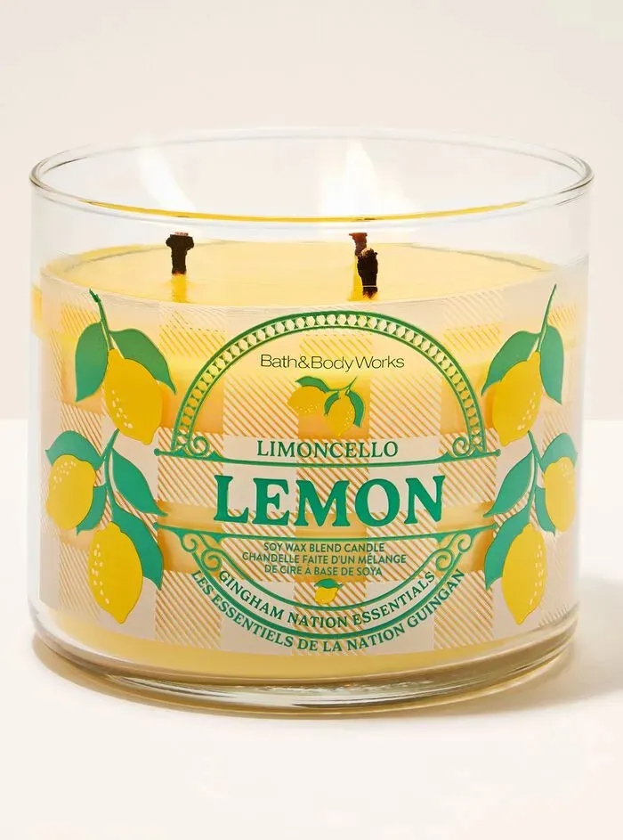 Vela Bath & Body Works Lemon Limoncello 3 mechas 411 gr