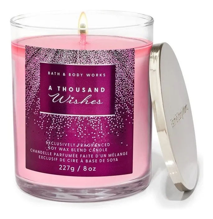 Vela Bath & Body Works A Thousand Wishes 3 mechas 411 gr