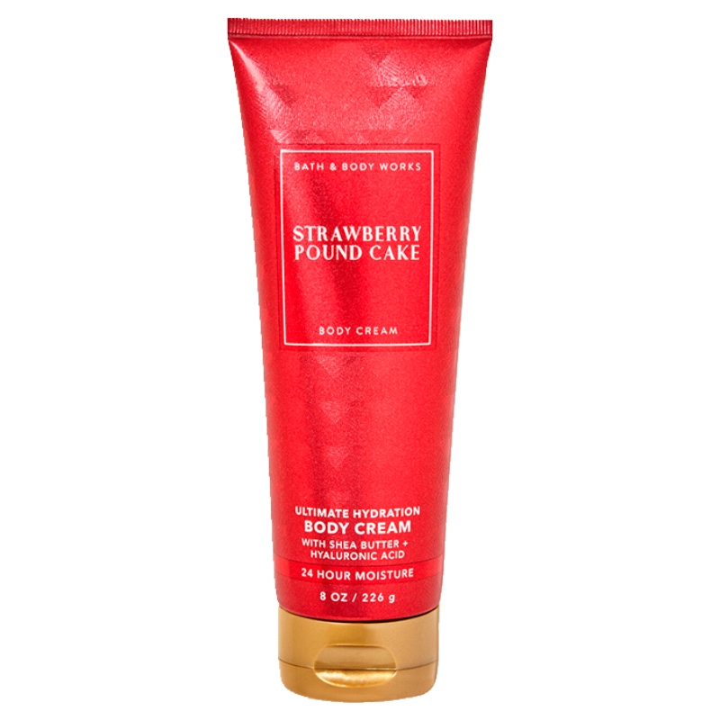 Bath & Body Works Body Cream Strawberry Pound Cake 226 gr V2