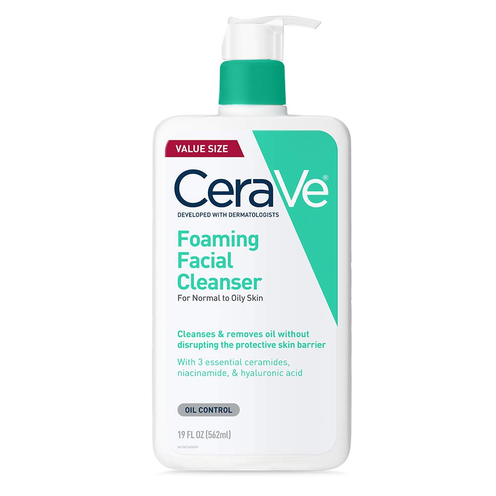 CeraVe Foaming Facial Cleanser Ceramides, Niacinamide 19 Oz
