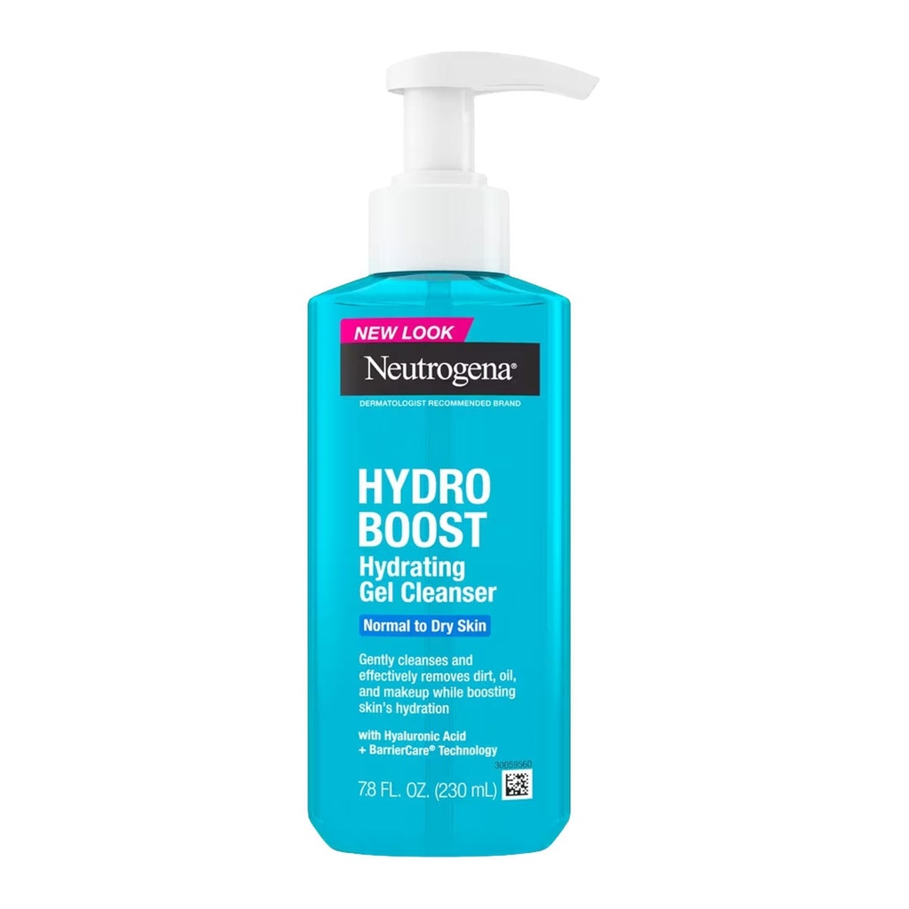 Neutrogena Hydro Boost Hydrating Gel Cleanser Hyaluronic Acid 12 Oz