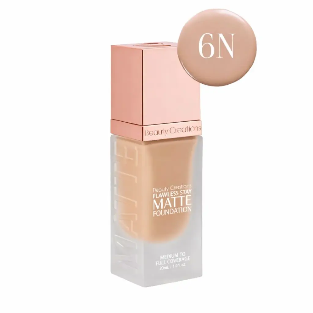 Beauty Creations Flawless Stay Matte Foundation 6N 30mL