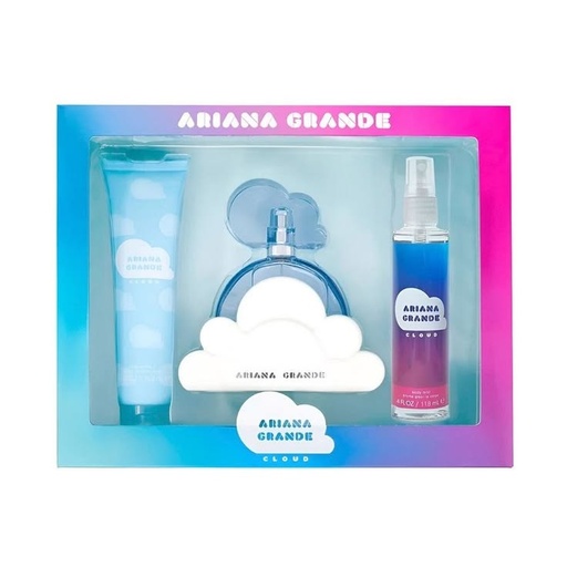 Set Ariana Grande Cloud Women (3 Pc) 3.4 Oz Sg / 3.4 Oz Body Souffle / 3.4 Oz Edp Sp