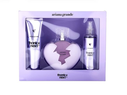 Set Ariana Grande Thank U Next 2.0 Women (3 Pc) 3.4 Oz Edp Sp / 3.4 Oz Body Souffle / 4.0 Oz Body Mist