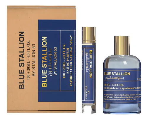 Set Emper Blue Stallion Men (2 Pc) 3.4 Oz Edp Sp / 0.6 Oz Edp Sp