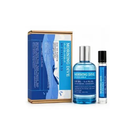 Set Emper Morning Live By Stallion 53 Unisex 3.4 Oz Edp Sp / 0.68 Oz Edp Sp
