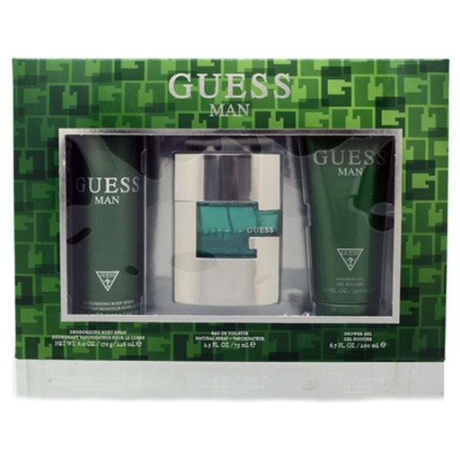 Set Guess Men (3 Pc) 2.5 Oz Edt Sp / 6.7 Oz Sg / 6.0 Oz Bs