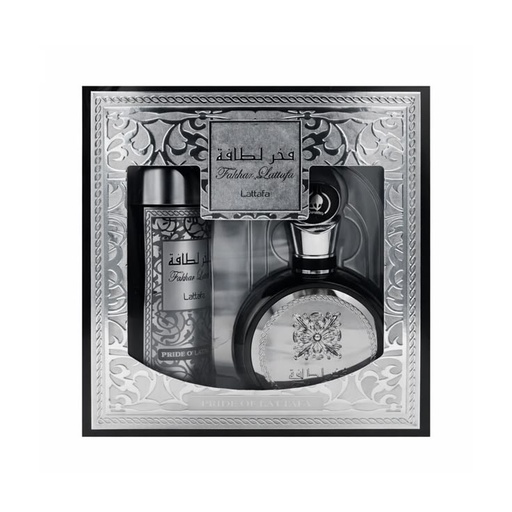 Set Lattafa Fakhar Men ( 2 Pc ) 3.4 Oz Edp Sp / 6.8 Oz Body Spray