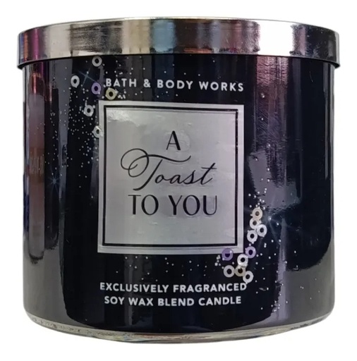 Bath & Body Works Vela A Toast to You 3 mechas 411 gr