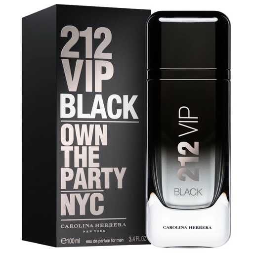 Carolina Herrera 212 Vip Black Eau Parfum Elixir Men 3.4 Oz